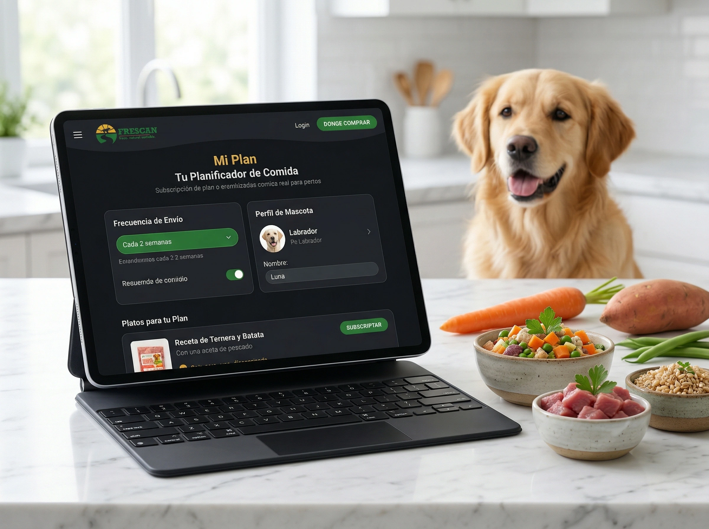 E-Commerce para Comida Natural de Mascotas